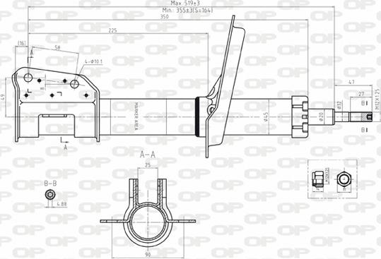 Open Parts SAB8119.31 - Амортизатор avtolavka.club