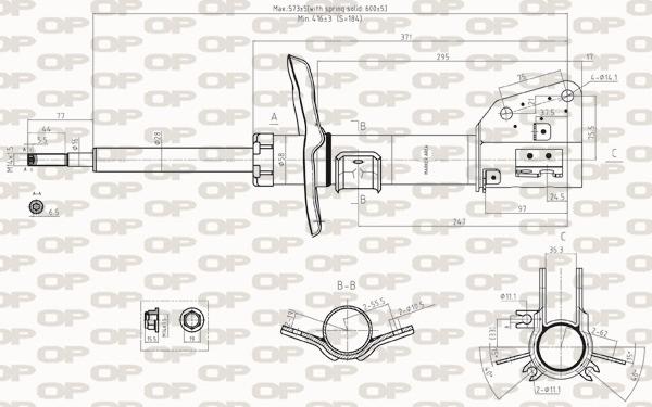 Open Parts SAB8139.31 - Амортизатор avtolavka.club