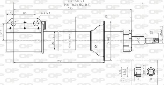 Open Parts SAB8128.31 - Амортизатор avtolavka.club