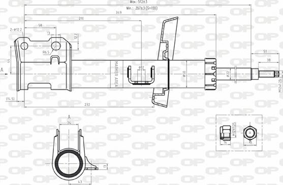 Open Parts SAB8123.31 - Амортизатор avtolavka.club