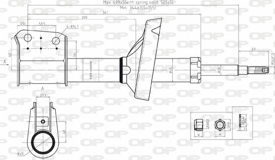 Open Parts SAB8122.31 - Амортизатор avtolavka.club