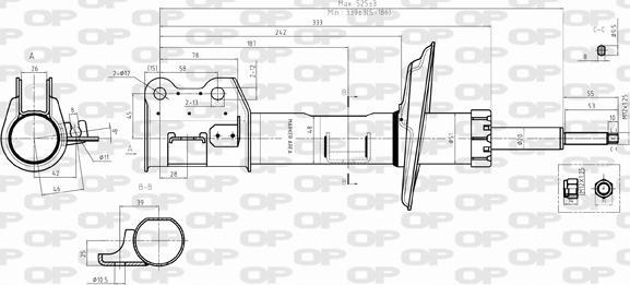 Open Parts SAB8393.31 - Амортизатор avtolavka.club