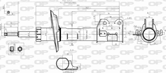 Open Parts SAB8392.31 - Амортизатор avtolavka.club