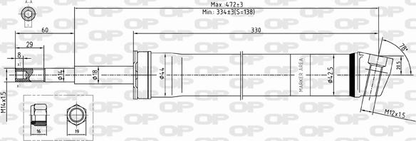 Open Parts SAB8354.31 - Амортизатор avtolavka.club