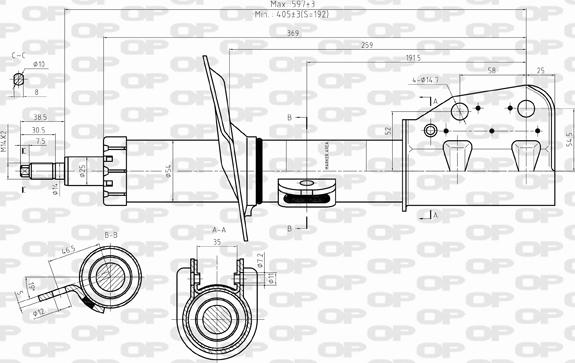 Open Parts SAB8352.31 - Амортизатор avtolavka.club