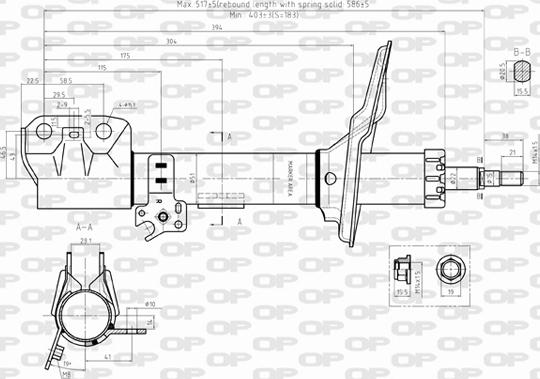 Open Parts SAB8309.31 - Амортизатор avtolavka.club