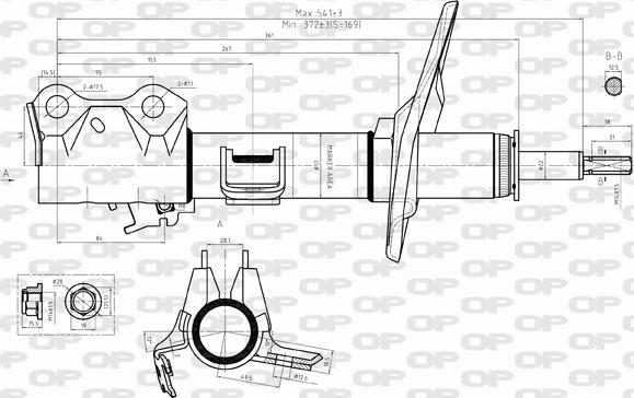 Open Parts SAB8314.31 - Амортизатор avtolavka.club