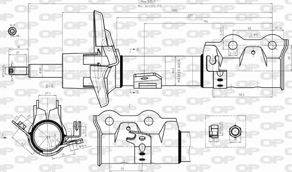 Open Parts SAB8311.31 - Амортизатор avtolavka.club