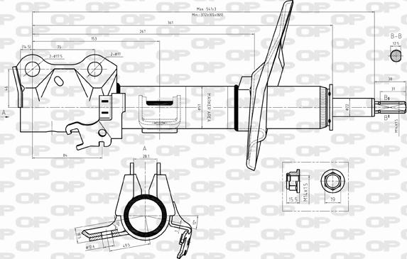 Open Parts SAB8313.31 - Амортизатор avtolavka.club