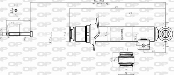 Open Parts SAB8333.31 - Амортизатор avtolavka.club