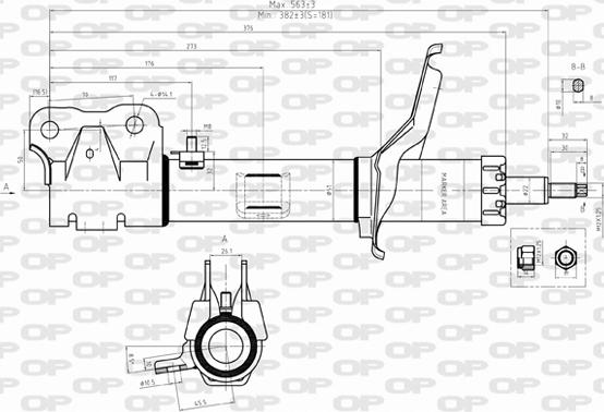 Open Parts SAB8326.31 - Амортизатор avtolavka.club