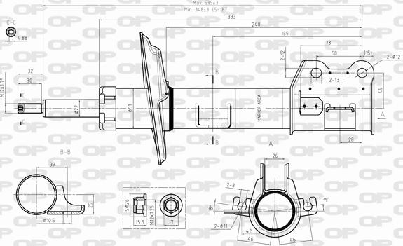 Open Parts SAB8299.31 - Амортизатор avtolavka.club