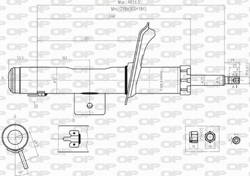 Open Parts SAB8245.11 - Амортизатор avtolavka.club