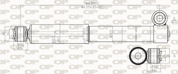 Open Parts SAB8253.32 - Амортизатор avtolavka.club