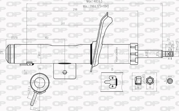 Open Parts SAB8205.11 - Амортизатор avtolavka.club