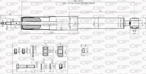 Open Parts SAB8201.32 - Амортизатор avtolavka.club