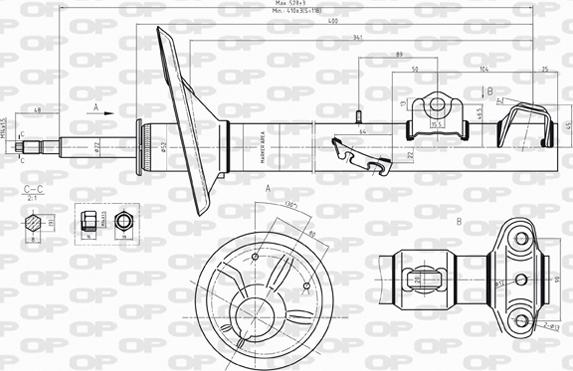 Open Parts SAB8214.31 - Амортизатор avtolavka.club