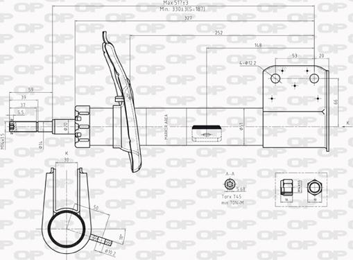 Open Parts SAB8235.31 - Амортизатор avtolavka.club