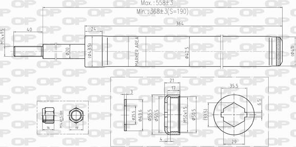 Open Parts SAB8233.31 - Амортизатор avtolavka.club