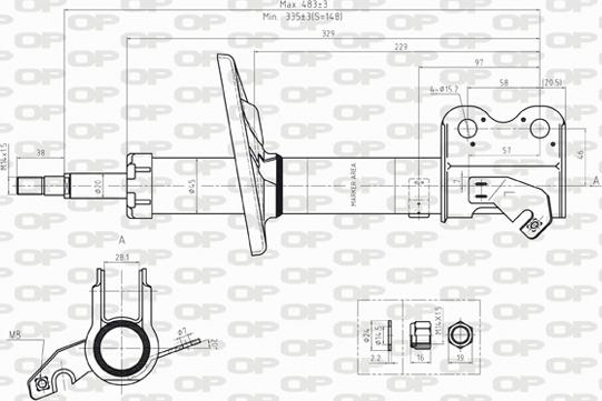 Open Parts SAB8237.31 - Амортизатор avtolavka.club