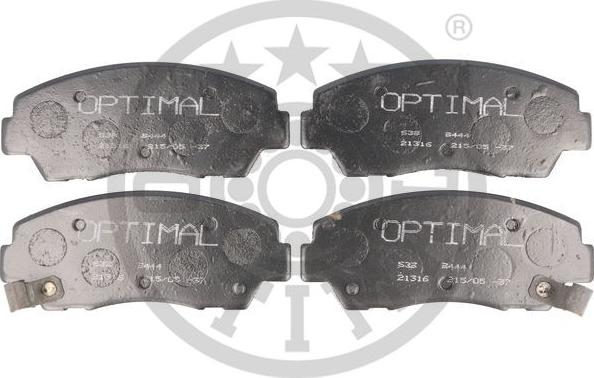 Optimal 9444 - Гальмівні колодки, дискові гальма avtolavka.club