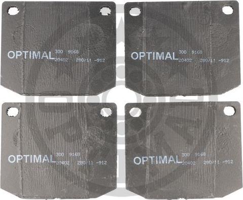 Optimal 9168 - Гальмівні колодки, дискові гальма avtolavka.club