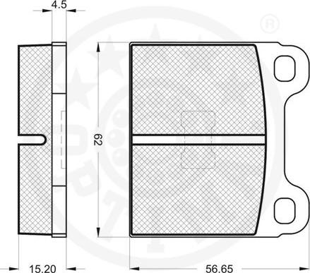 Optimal 9162 - Гальмівні колодки, дискові гальма avtolavka.club