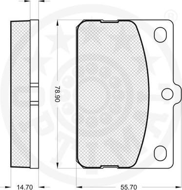 Optimal 9180 - Гальмівні колодки, дискові гальма avtolavka.club