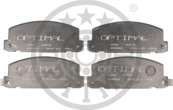 Optimal 9373 - Гальмівні колодки, дискові гальма avtolavka.club