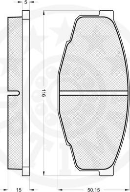 Optimal 9269 - Гальмівні колодки, дискові гальма avtolavka.club