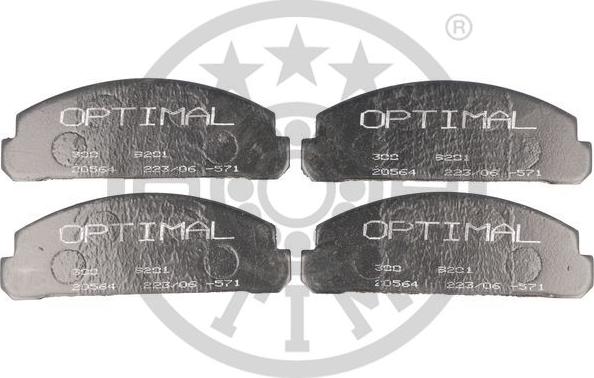 Optimal 9201 - Гальмівні колодки, дискові гальма avtolavka.club