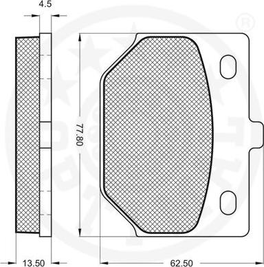 Optimal 9221 - Гальмівні колодки, дискові гальма avtolavka.club