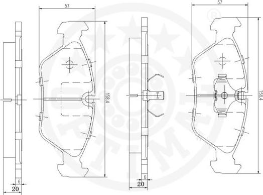 Optimal 9278 - Гальмівні колодки, дискові гальма avtolavka.club