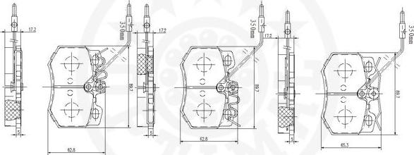 Optimal 9766 - Гальмівні колодки, дискові гальма avtolavka.club