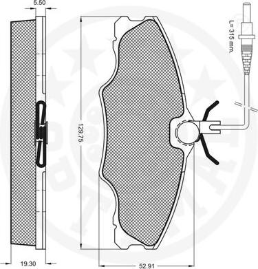 Optimal 10090 - Гальмівні колодки, дискові гальма avtolavka.club