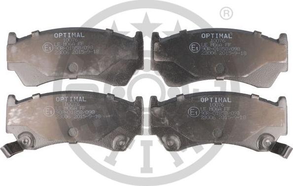 Optimal BP-10076 - Гальмівні колодки, дискові гальма avtolavka.club