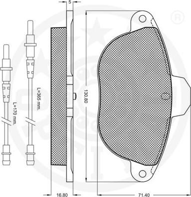 Optimal 10102 - Гальмівні колодки, дискові гальма avtolavka.club