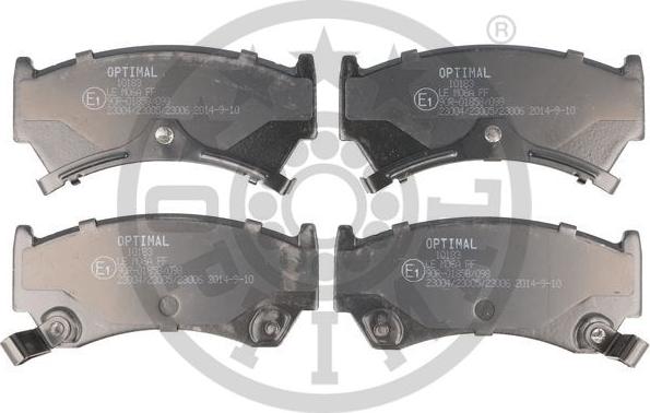 Optimal BP-10183 - Гальмівні колодки, дискові гальма avtolavka.club