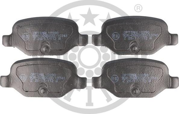 Optimal BP-10390 - Гальмівні колодки, дискові гальма avtolavka.club