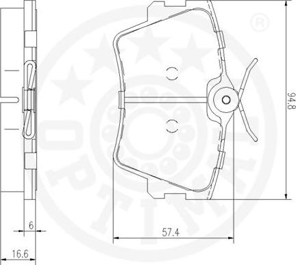 Optimal 10277 - Гальмівні колодки, дискові гальма avtolavka.club