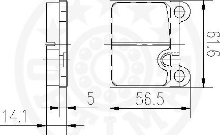 Optimal 12535 - Гальмівні колодки, дискові гальма avtolavka.club