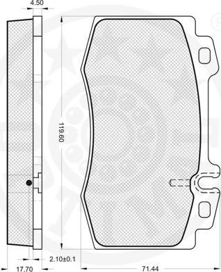 Optimal 12097 - Гальмівні колодки, дискові гальма avtolavka.club