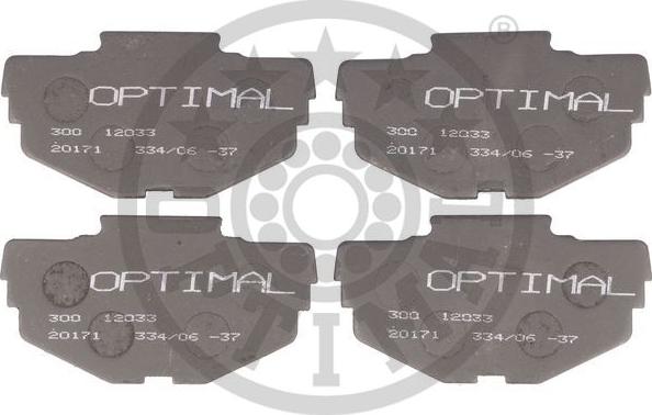 Optimal 12033 - Гальмівні колодки, дискові гальма avtolavka.club