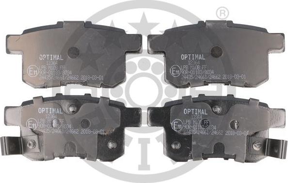 Optimal BP-12364 - Гальмівні колодки, дискові гальма avtolavka.club