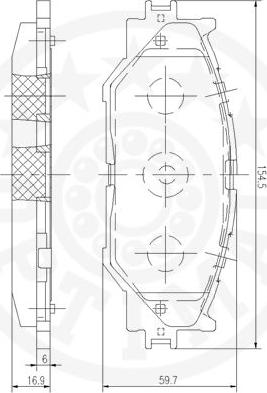 Optimal 12307 - Гальмівні колодки, дискові гальма avtolavka.club