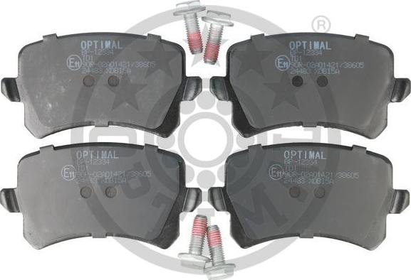 Optimal BP-12334 - Гальмівні колодки, дискові гальма avtolavka.club