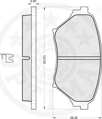 Optimal 85002 - Гальмівні колодки, дискові гальма avtolavka.club