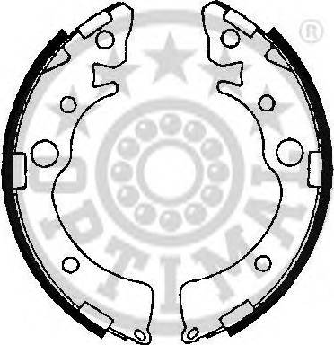 Optimal BB-0961 - Комплект гальм, барабанний механізм avtolavka.club