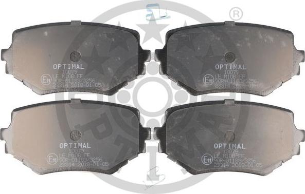 Optimal BP-10079 - Гальмівні колодки, дискові гальма avtolavka.club