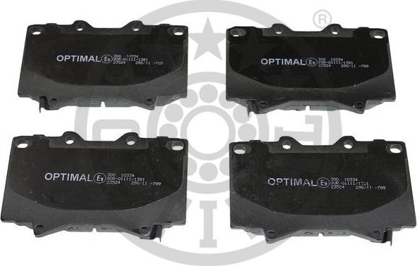 Optimal BP-10334 - Гальмівні колодки, дискові гальма avtolavka.club